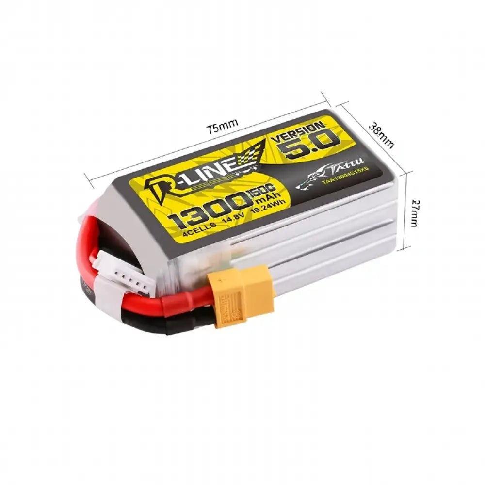 1 pièces TATTU-R-LINE 5.0 850/1050/1200/1300/1400/1550mAh 150C LiPo batterie pour hélicoptère RC quadrirotor FPV pièces