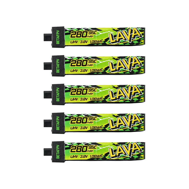 Batterie BETAFPV LAVA II 1S 95C 280mAh/320mA pour Air65 Meteor65 Pro 480mAh/580mAh/680mAh pour Meteor75 Pro P1/Air75 Meteor75 Pro