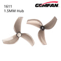 1611 Prop Gemfan 3-Blade Propeller for Tiny Whoop Mobula6 1.5mm 1mm Mounting Hub Pavo Femto 2 Inch High Speed Drone Parts 8 Pairs