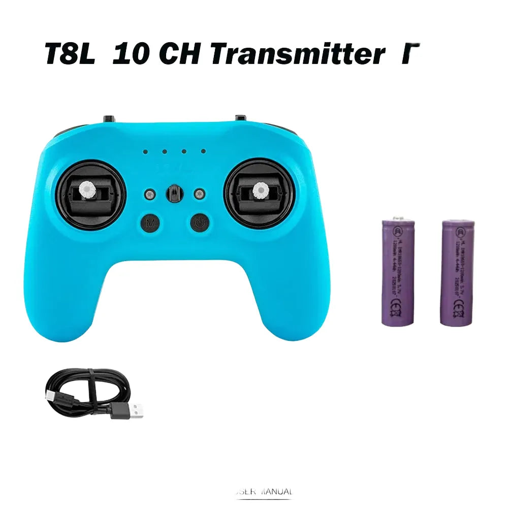 Radiocommande RadioMaster T8L ExpressLRS 2.4GHz 10CH avec transmetteur X5 Hall Gimbal, radiocommande compacte pour drone FPV