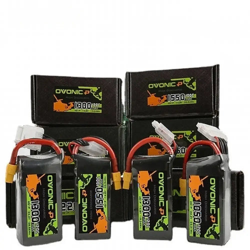 2 batteries Lipo OVONIC 4S 6S 850mAh 1050mAh 1300mAh 1550mAh pour avion RC FPV quadricoptère hélicoptère pièces de