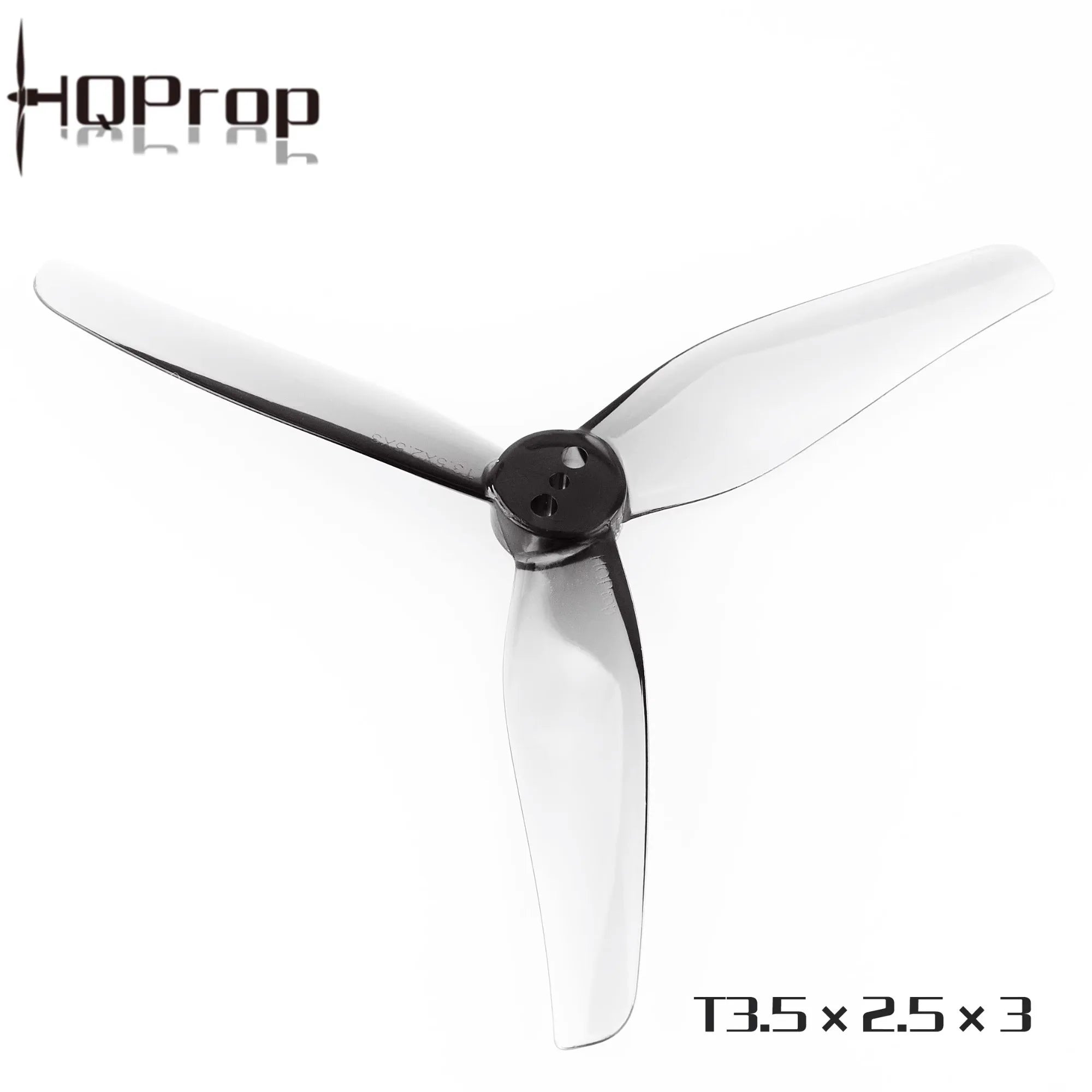 HQProp T3.5X2.5X3 3.5-inch Propeller, 4 Pairs, 3525 1.5mm Shaft, 3-Blade Props for iFlight iH3 RC, DIY, FPV Racing Drone, HQ Prop