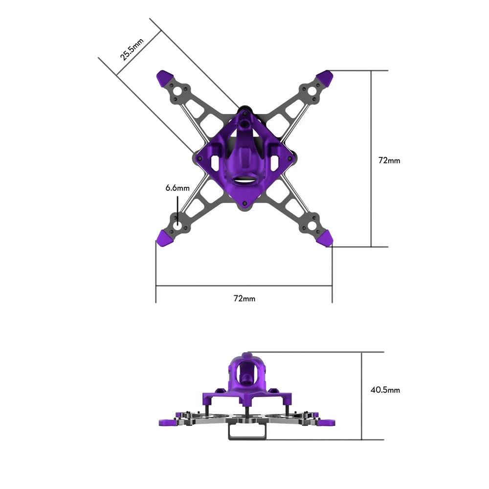 Flywoo Firefly16/18 16-inch/18-inch 1S Nano Baby V3 Frame Kit Compatible with DJI O4 Analog / HDZero / Walksnail VTX for FPV Racing