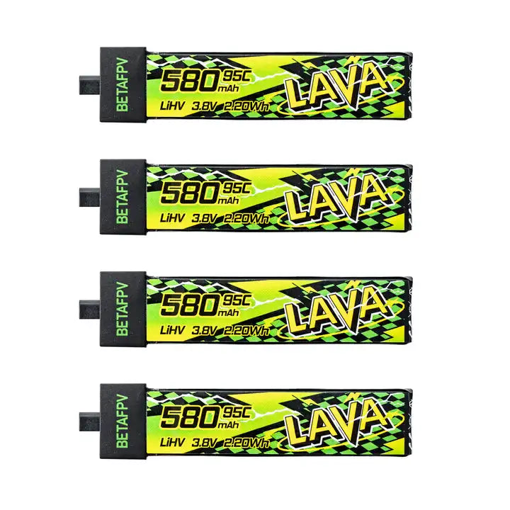 BETAFPV LAVA II 580mAh 1S 95C 3.8V BT2.0 Battery for Air75, Meteor75 Pro