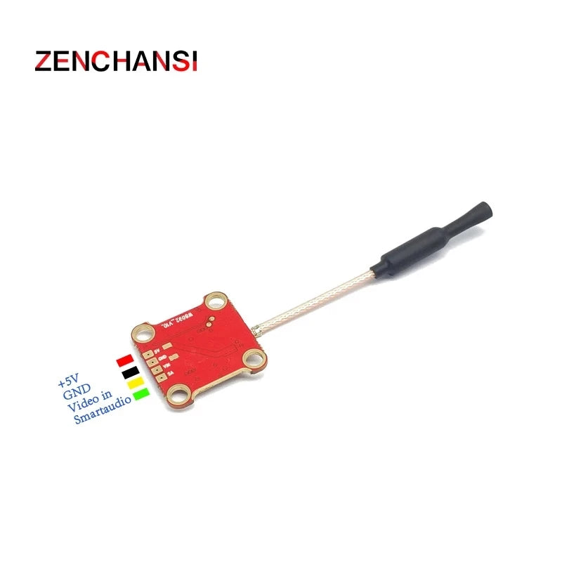 SLONWAKE 5.8G 48CH 007 400mW Adjustable Power MINI VTX CVBS Analog Signal Transmitter for RC FPV Racing Drone