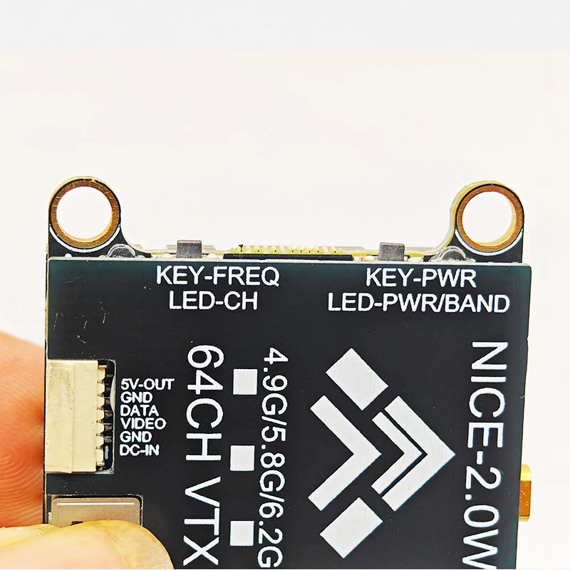 Transmitter 4.9G 5.8G 6.2G 2W VTX 2000mw Long Range FPV VTX for RC FPV Drone/Aircraft