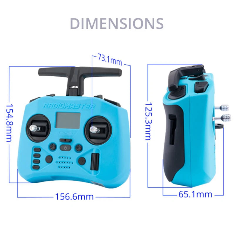 RadioMaster Pocket Crashing Radio Controller 2.4G 16CH ELRS Transmitter Hall Gimbal for RC FPV Drone Quadcopter Remote Control New