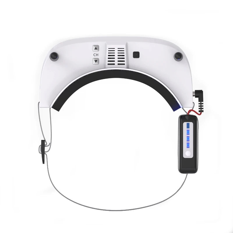 Eachine EV100 720*540 5.8G 72CH FPV Goggles with Dual Antenna Fan 18650 Battery Case for RC Drone