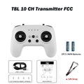 RadioMaster T8L ExpressLRS 2.4GHz 10CH Radio Controller with X5 Hall Gimbal Transmitter, Compact Radio Controller for FPV Drone