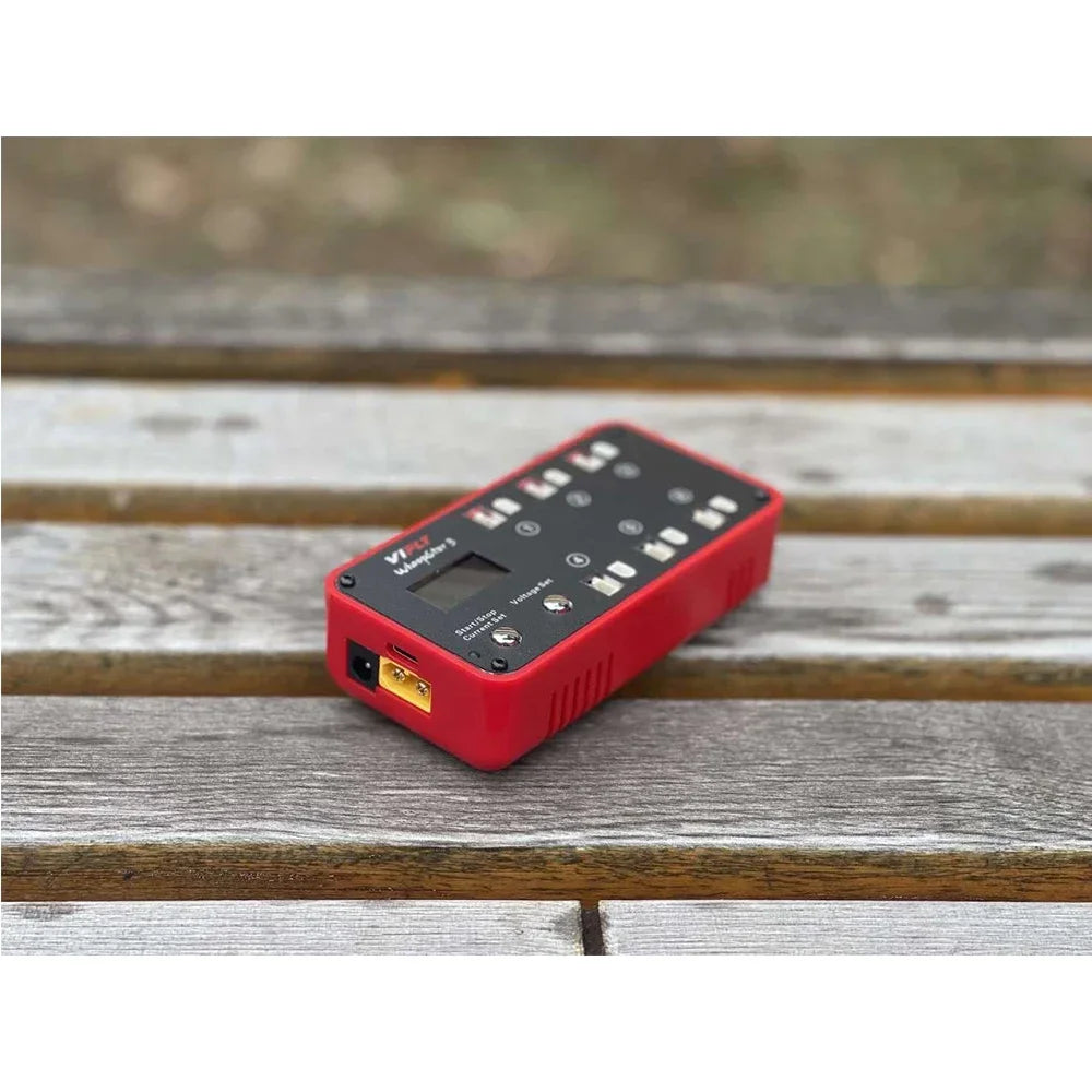 New VIFLY WhoopStor 3 V3 6-Port 1S LIPO Battery Charger Discharger Storage Function for FPV Tinywhoop 4.2V 4.35V BT2.0 PH2.0