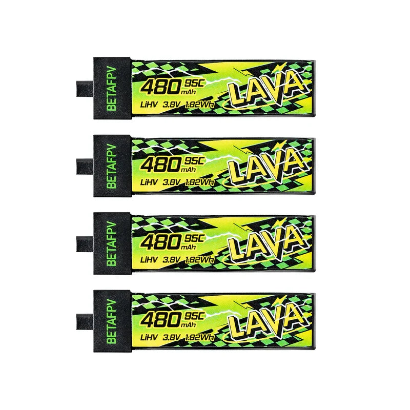 Batterie BETAFPV LAVA II 1S 95C 280mAh/320mA pour Air65 Meteor65 Pro 480mAh/580mAh/680mAh pour Meteor75 Pro P1/Air75 Meteor75 Pro