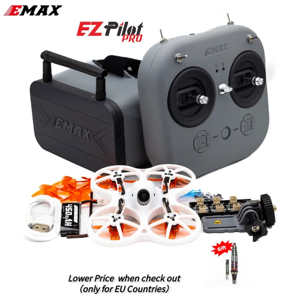 Emax-Official EZ Pilot Pro RTF Beginner Racing Drone Kit, Ready to Fly FPV, Quadcopter Controller Set
