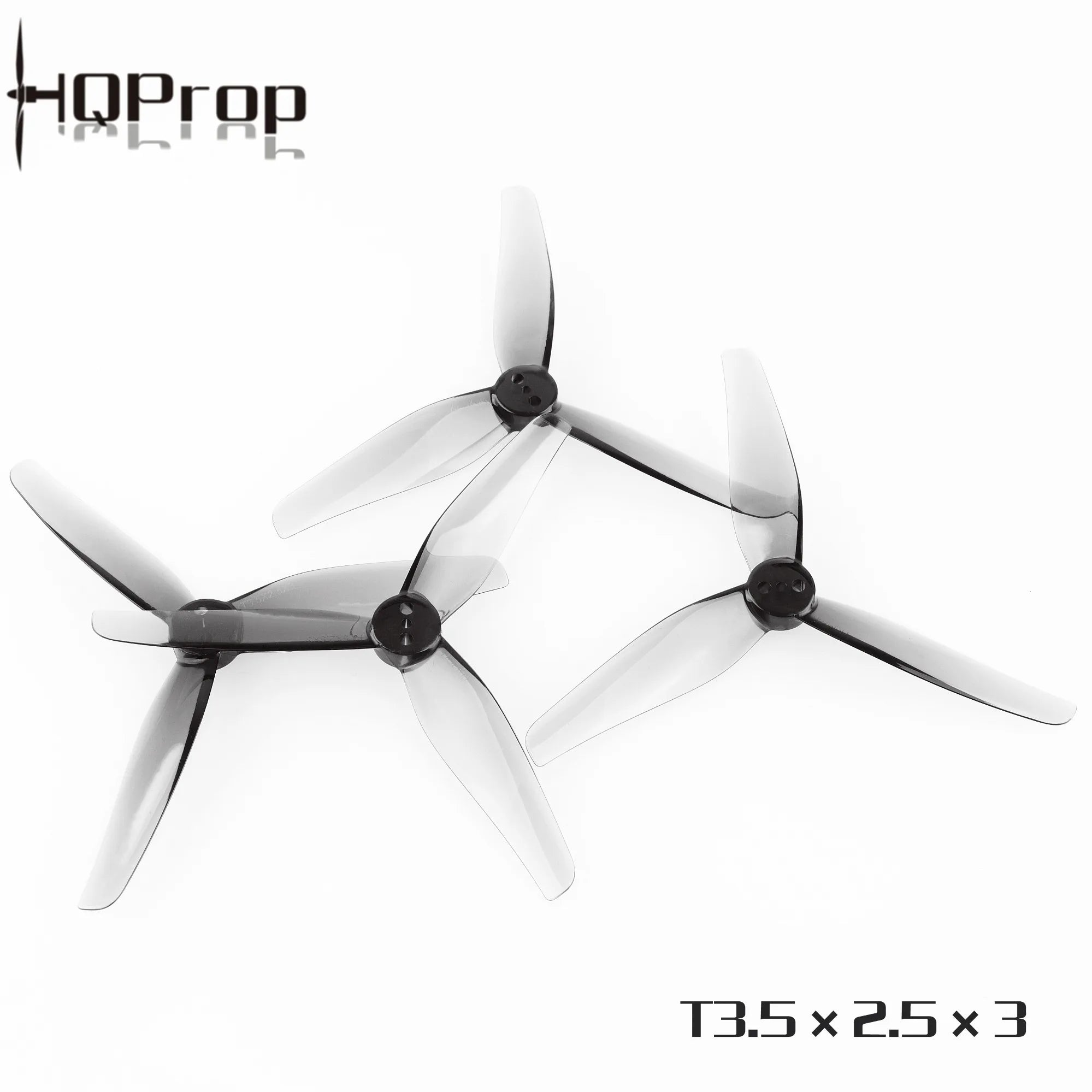 HQProp T3.5X2.5X3 3.5-inch Propeller, 4 Pairs, 3525 1.5mm Shaft, 3-Blade Props for iFlight iH3 RC, DIY, FPV Racing Drone, HQ Prop