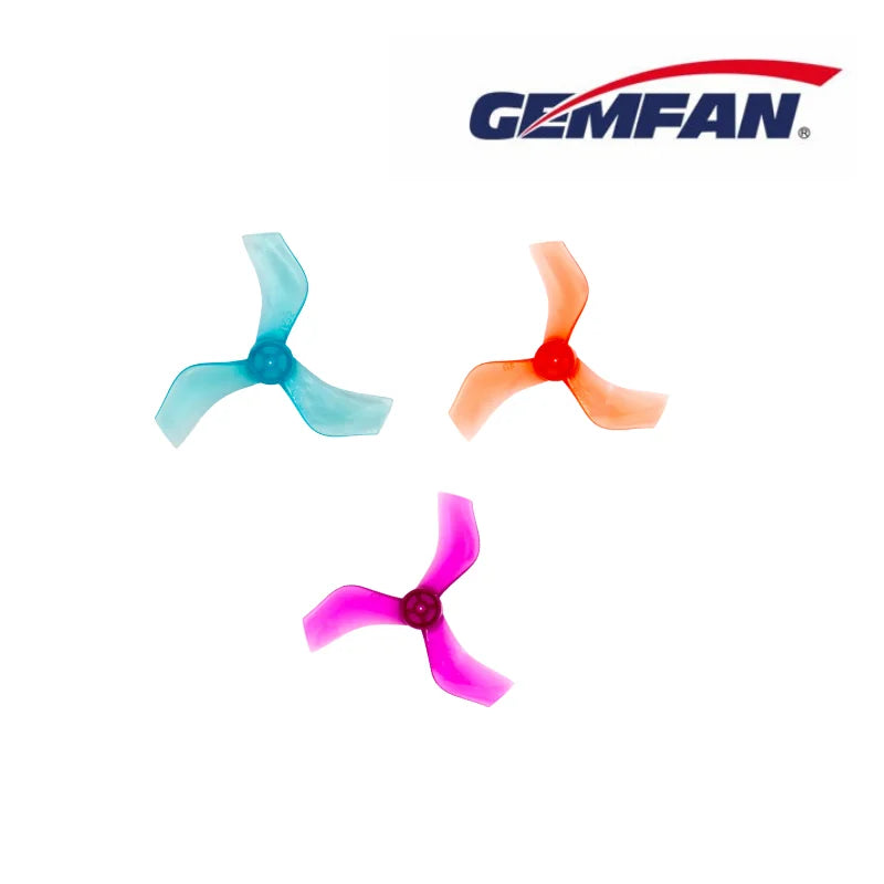 8 Pairs Gemfan 1635 1.5mm 1mm 40mm 3-Blade Propeller Single Hole Props for Tinywhoop Brushless FPV Racing Drone 1103 1105 Motor