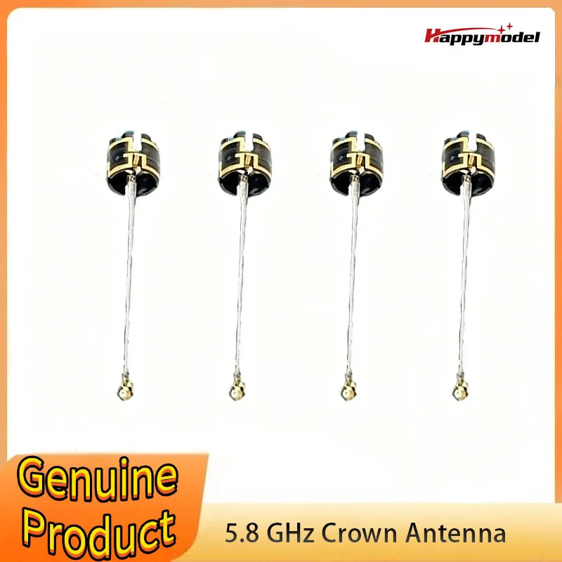 Happymodel 5.8G Crown LDS RHCP/LHCP Antenna for Micro FPV Whoops, for long-range FPV racing drone, RC airplane