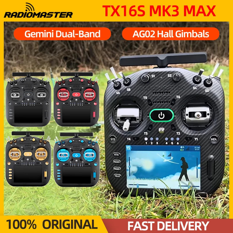 RadioMaster TX16S MK3 MAX 2.4G/900M 16CH ELRS Radio Controller in stock for FPV Quadcopter Drone