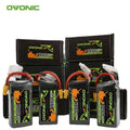 2 batteries Lipo OVONIC 4S 6S 850mAh 1050mAh 1300mAh 1550mAh pour avion RC FPV, quadricoptère, hélicoptère, pièces de drone
