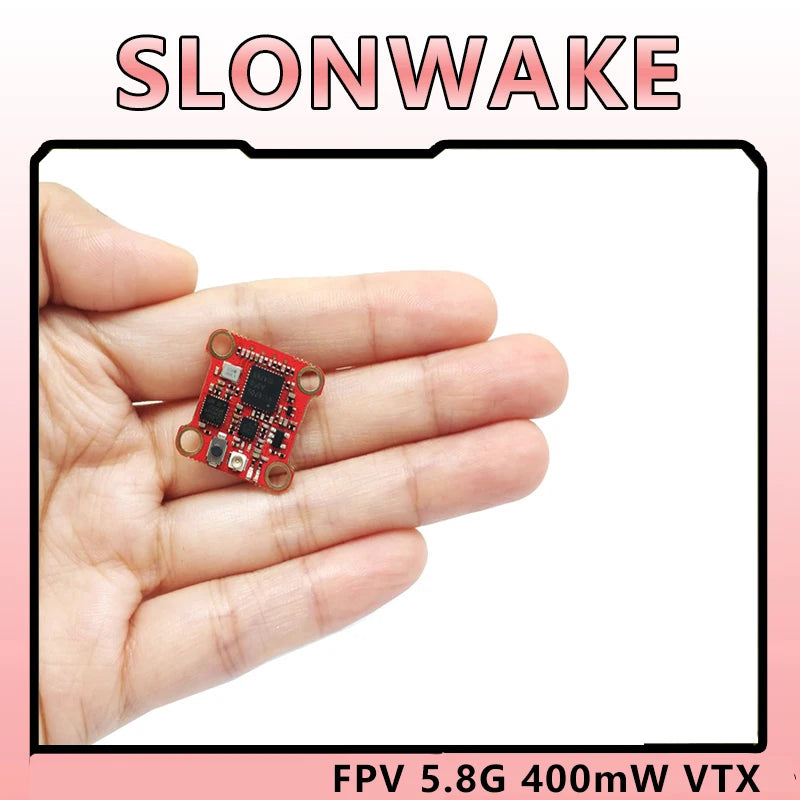 SLONWAKE 5.8G 48CH 007 400mW Adjustable Power MINI VTX CVBS Analog Signal Transmitter for RC FPV Racing Drone