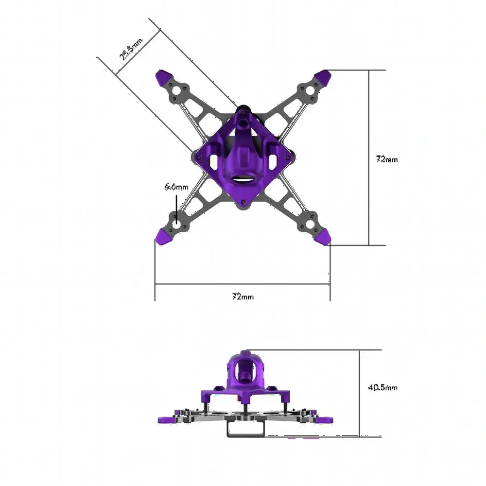 Flywoo Firefly16/18 16 pouces/18 pouces 1S Nano Baby V3 Kit de cadre Compatible avec DJI O4 analogique / HDZero
