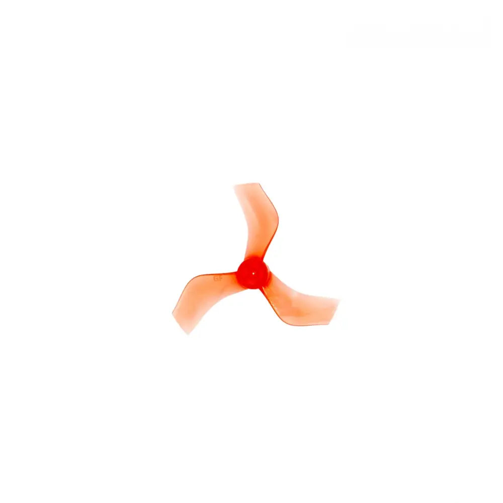 Hélice Gemfan 1635-3 orange translucide à 3 pales de 40mm pour drones FPV.