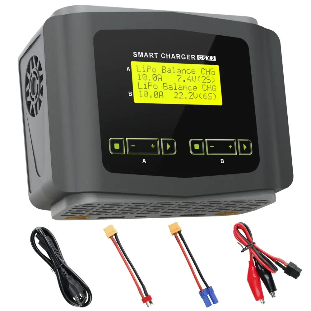 HTRC L6X2/T240 chargeur d’équilibre écran tactile double canal C150/C6 chargeur Lipo déchargeur pour batterie NiMH LiHV