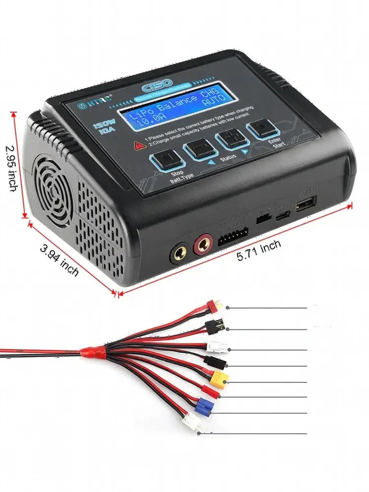 HTRC L6X2/T240 chargeur d’équilibre écran tactile double canal C150/C6 chargeur Lipo déchargeur pour batterie NiMH LiHV