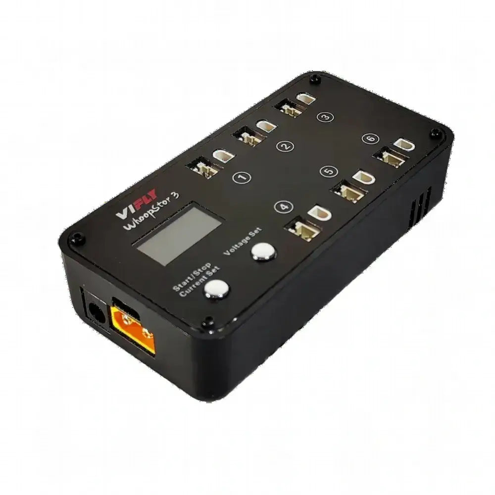 NOUVEAU VIFLY WhoopStor 3 V3 6 Ports 1S LIPO veHV Chargeur de Batterie Déchargeur Stockage LCD TYPE-C DC cruc60 Pour RC