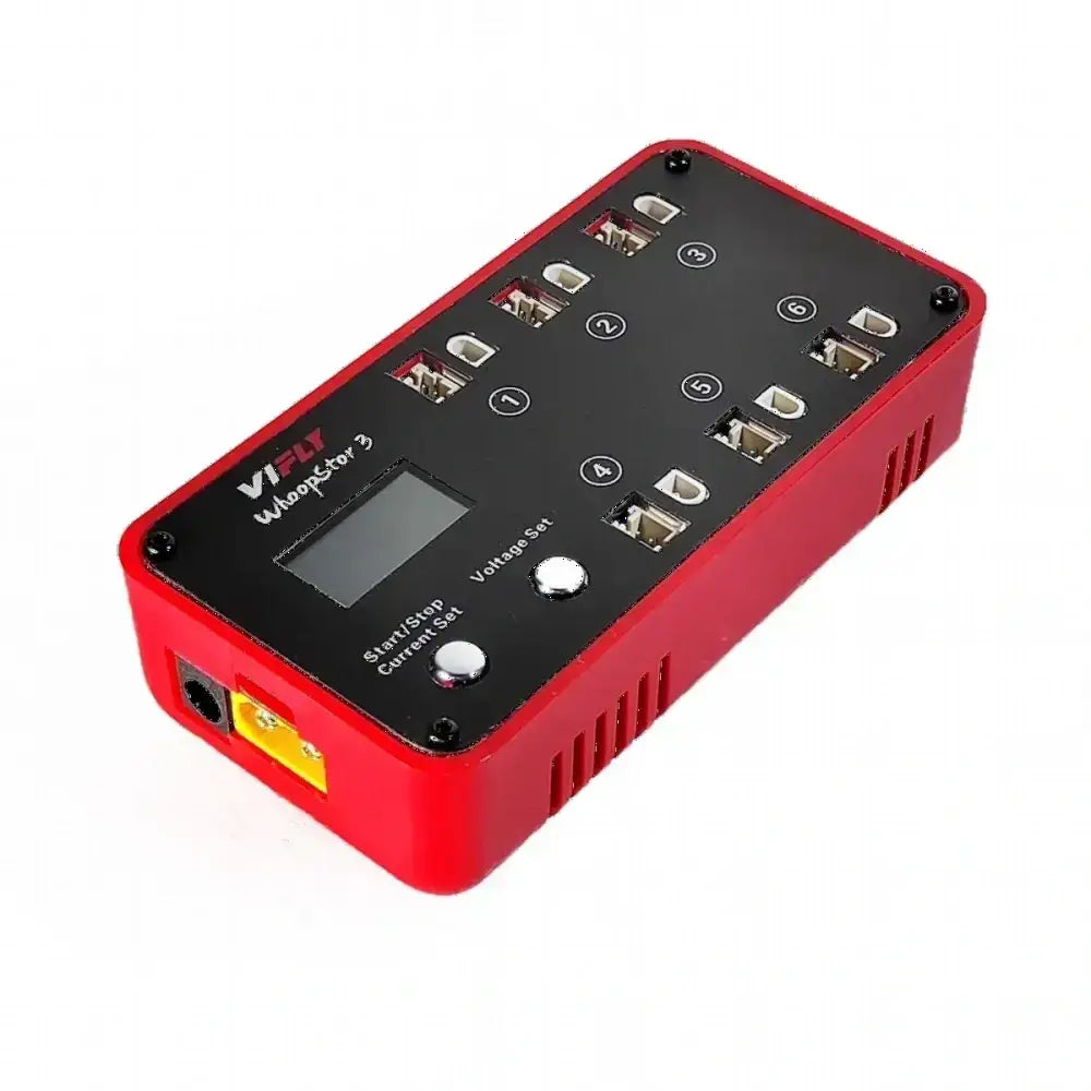 NOUVEAU VIFLY WhoopStor 3 V3 6 Ports 1S LIPO veHV Chargeur de Batterie Déchargeur Stockage LCD TYPE-C DC cruc60 Pour RC