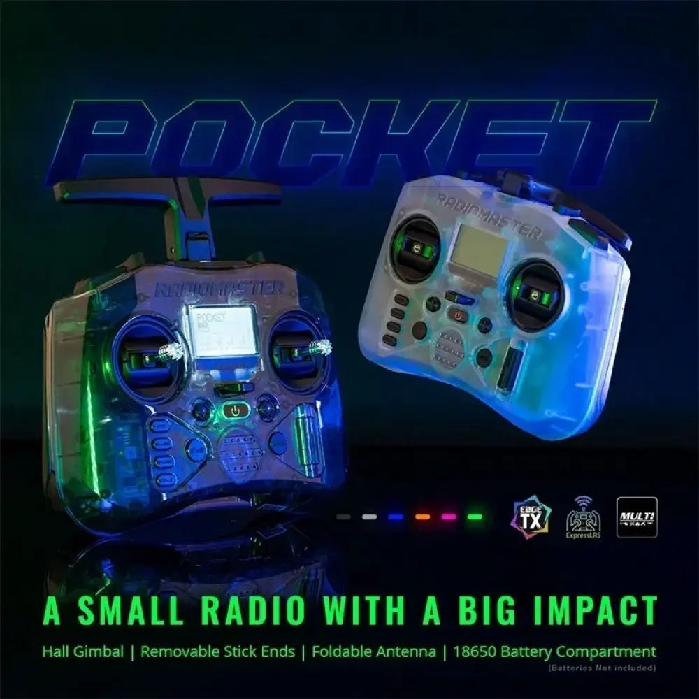 Radiomaster Pocket télécommande FPV Traverse modèle d’avion Portable personnalisé protocole Elrs CC2500