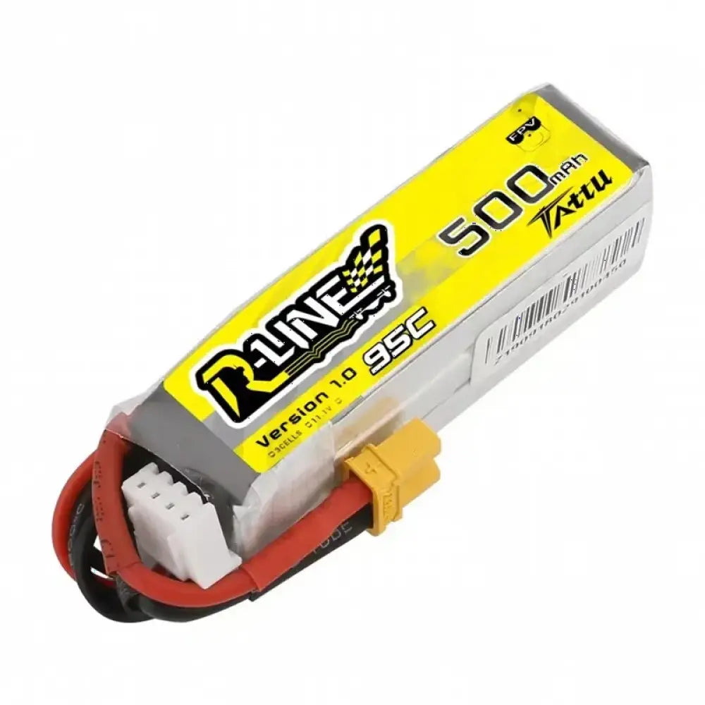Salle de bain T TATTU R-LINE 1.0 95C 500mAh 11.1V Lipo Batterie Pour RC Hélicoptère Quadcopter FPV Racing Drone Pièces
