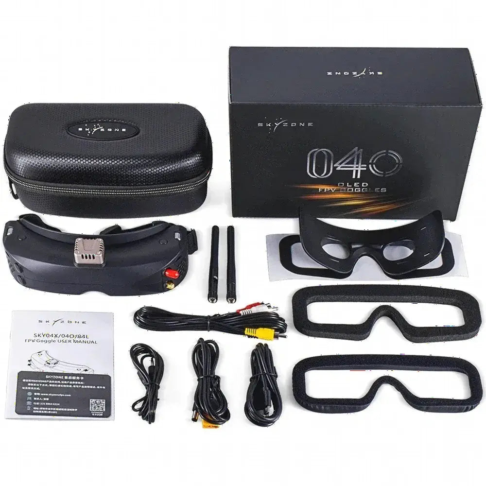 SKYZONE-SKY04O Pro OLED FPV Goggles 5.8GHz 48CH Steadyview Receiver 1280X720 Resolution 60FPS Refresh Rate Head Tracker