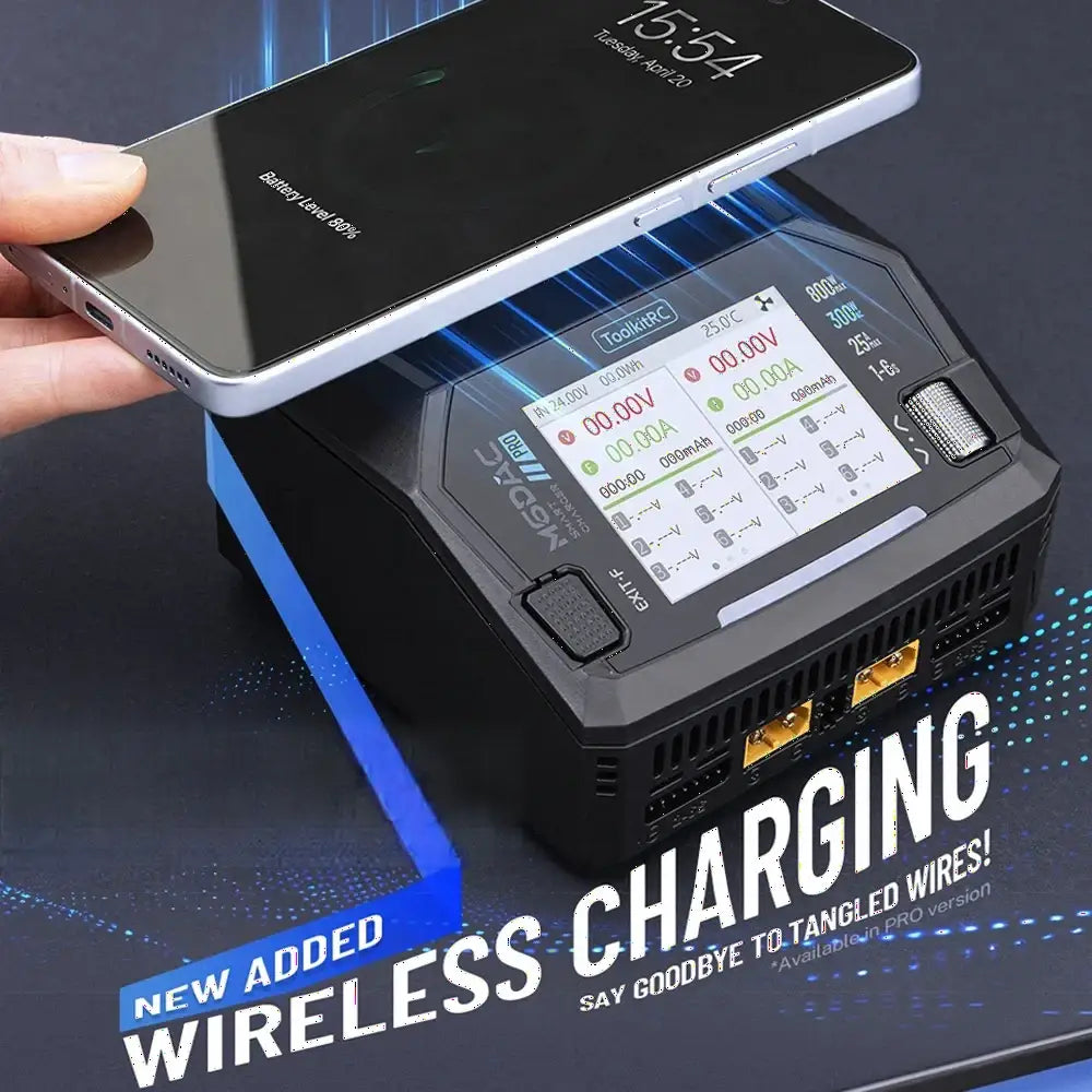ToolkitRC M6DAC PRO V2 chargeur Intelligent double canal AC 200W DC 800W 16A batterie au Lithium 1S 2S 3S 4S 5S 6S LiHV