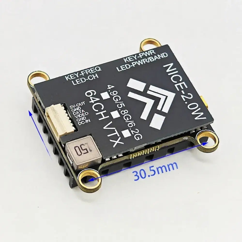 Transmetteur 4.9G 5.8G 6.2G 2W VTX 2000mw FPV longue Voyage VTX pour avion/cuffiste RC FPV Drone